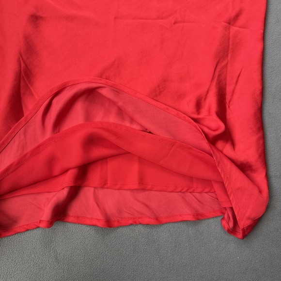Bardot Slip Dress Satin Midi Cowl Neck Neiman Marcus NWT Sz Large 10 Red‎ - Picture 11 of 16